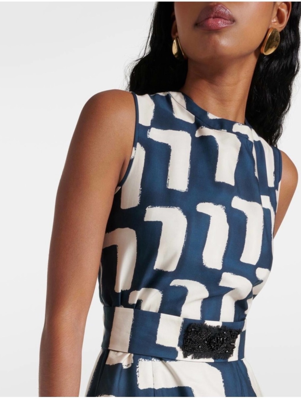 Max Mara-'S Max Mara printed cotton poplin midi dress 6 - Picture 3 of 15